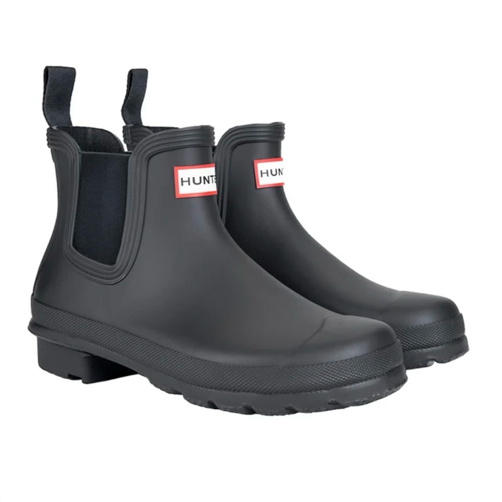 Hunter Classic Black Ankle Boots
